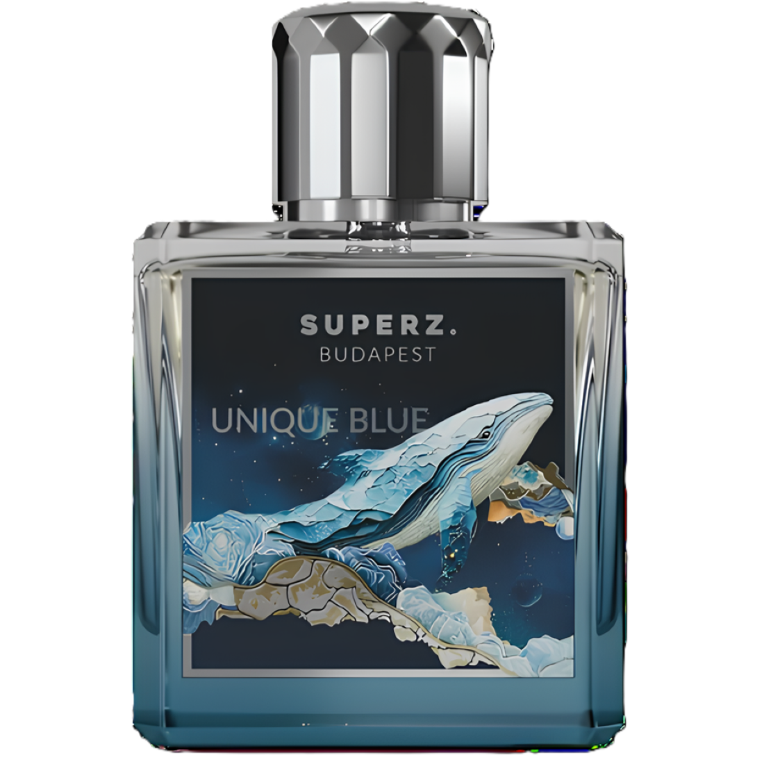 Superz. Budapest Unique Blue 5ml fragrance decant bottle