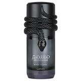Lattafa Musamam Black Intense fragrance decant sample bottle