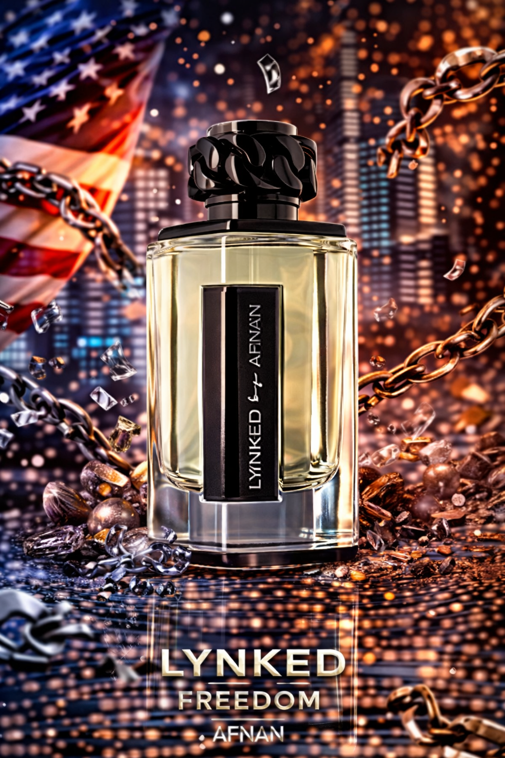 Lynked Freedom by Afnan, 3.4 oz EDP spray for Men