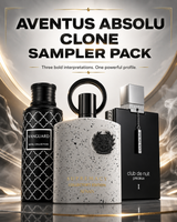 Aventus Absolu clone sampler pack with three 3ml fragrance decants