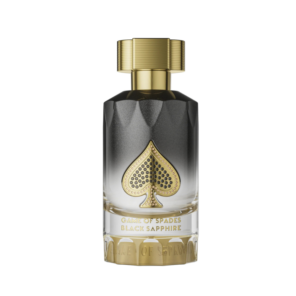 Jo Milano Game of Spades Black Sapphire fragrance decant bottle