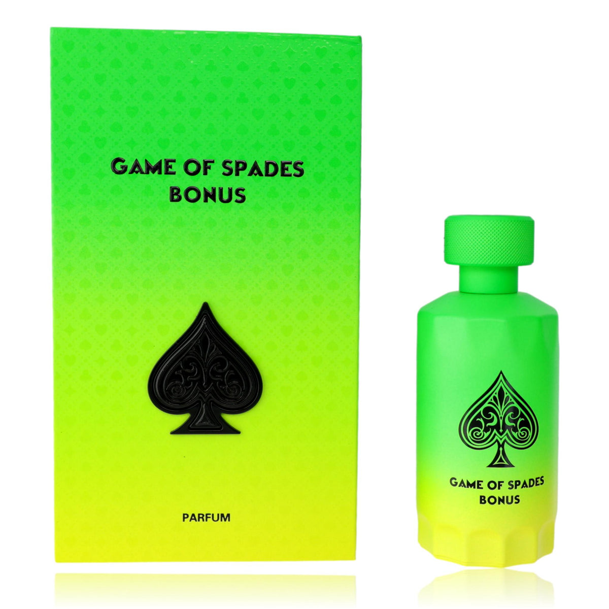 Jo Milano Game of Spades Bonus 3.4 oz parfum bottle