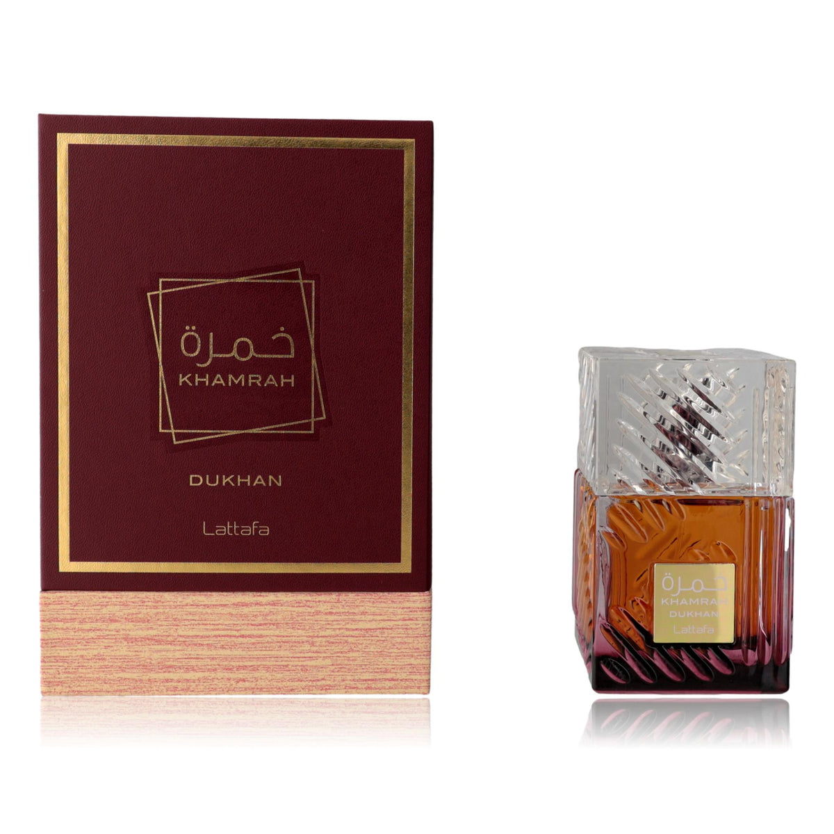 Lattafa Khamrah Dukhan 3.4 oz EDP bottle