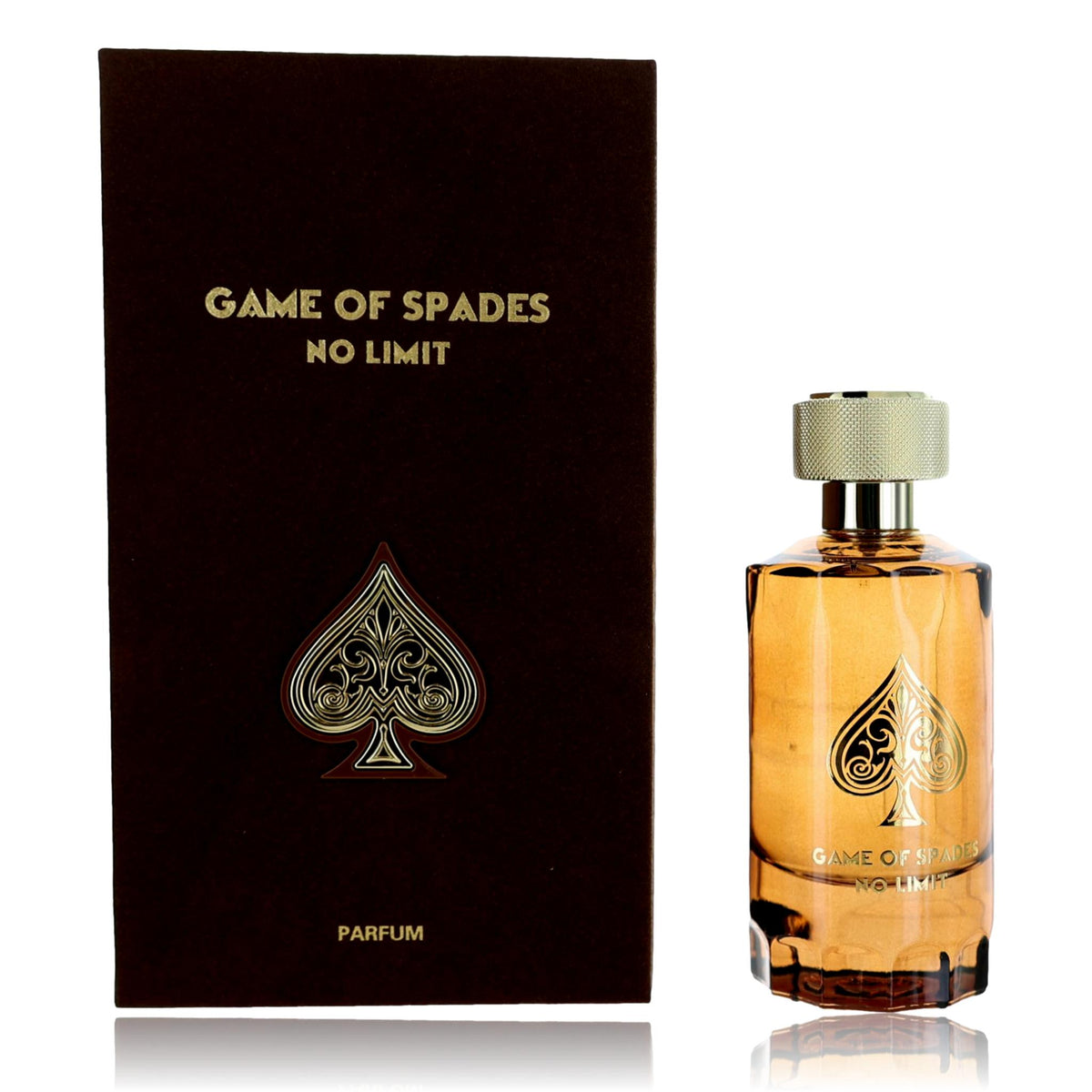 Jo Milano Game of Spades No Limit 3.4 oz parfum bottle